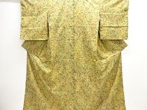 草花模様小紋着物